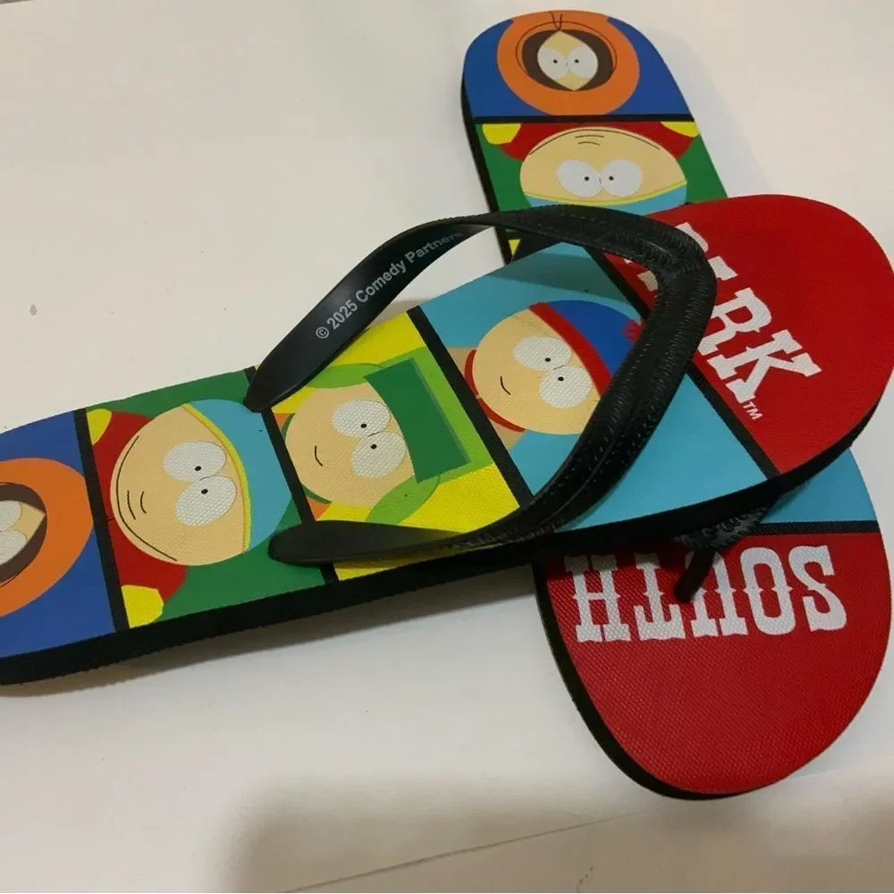 Men's Flip Flops/Beach Sandals Sz 11/12 Multi Color South Park